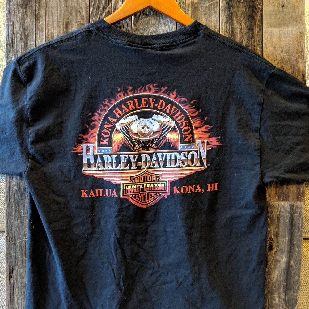 Men's Harley collectible shirt.